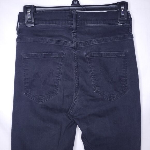 Mother Jeans 26 Black Insider Slit Ankle Fray Not Guilty - Picture 3 of 14